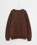 [unisex] ピデンヘアリーぼかしプリントオーバーニット