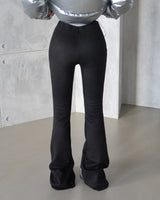 suede banding bootcut long pants