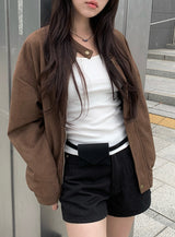 Dumb Suede Blouson Jacket