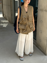 pure frill ribbon pants