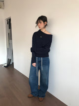Airy Off-Shoulder Knit (3Colors)