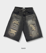Grunning Vintage Damage Bermuda Pants