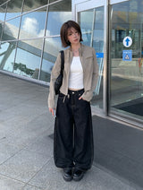 Cardan Pocket Slim Bomber Semi-Crop Jacket