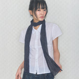 vintage dot scarf navy