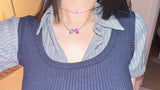 Kawai button necklace (2color)
