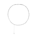 Sparkle drop Silver Necklace