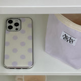 [MADE] Dot silver epoxy case(ivorypurple)