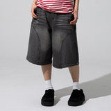 XP282 Square Jacquard Bermuda Denim Pants (DEEP GRAY)