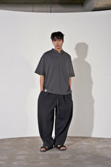 S-Cオープンヘンリーネック 1/2 TEE (Charcoal)