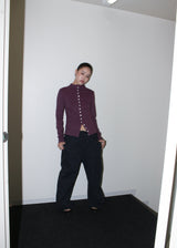 Button long sleeve [Grape]