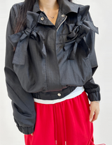BOW DETAIL WIND JUMPER♥