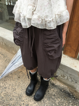 Kine Shirred Bermuda Pants (3color)