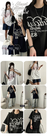Mer Heart Oversized Fit Short Sleeve Tee