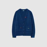 Stitch Point Oversized Cardigan_Blue