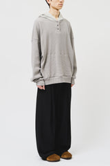 パスト ワッフルド フーデッド トップ(4color)