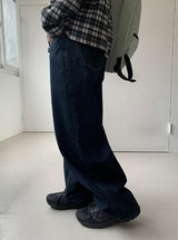 Kakan raw denim straight pants
