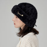 VARZAR Safety Pin Fur Beanie / Black