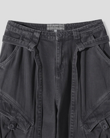 [Unisex] Desert belt washing cargo pants(3color)