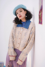 Retro loose knitted sweater