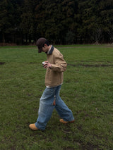 Curved Out Denim Pants (2 Colors)