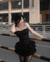 THE FANCE | Three-Tier 3D Brocade Fabric Interwoven With Voile MAGIC MOOD SKIRT