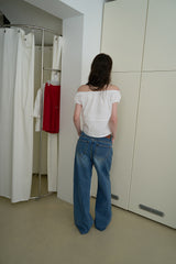 Harbor ribbon blouse_ivory