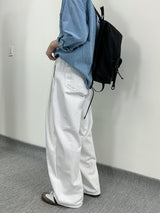 MR Non-fade curved half banding denim