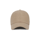 VA Curved Stud Link Wool-Blend Ball Cap  / Beige