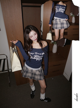 Heart Buckle Preppy Checkered Mini Skirt