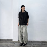 Herringbone Textured Structural Trousers