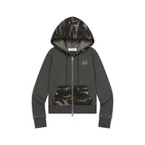 PHITES SET-UP CAMO POINT CROP HOOD ZIP-UP