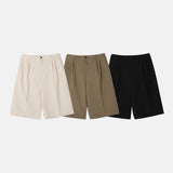 Overfit Bermuda Backbanding Slacks Shorts 3COLOR