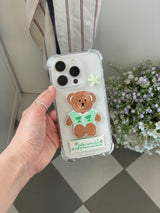 HAWAIIAN TEDDY LABEL PHONECASE (MINT)