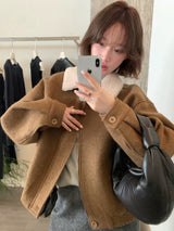 Boa Collar Short Blouson Jacket
