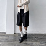 Deep Pleat Wide Shorts