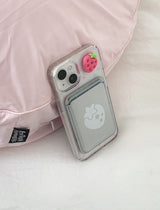 Strawberry magsafe wallet phone case