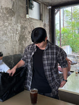 Eight linen check shirt
