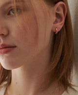 [925 silver] Deux.silver.132 / ファドピアス (ゴールド)