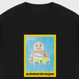 [UNISEX] フールドールイエローボックスショートスリーブtシャツ