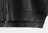 Can't Vint Dying Overfit Hooded Knit Zip-Up
