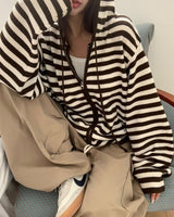 [MADE] Spell Food Border Knit Zip-Up