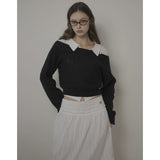 FREEZIA MIDI SKIRT-WHITE
