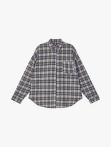 フラネルチェックシャツ (GREY)