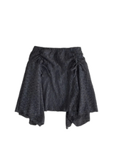 [3color] Floral lace A-line skirt