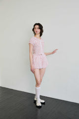 MINI HEART BALLOON SKIRT PANTS / WHITE