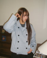 Ringsa Double-Button Collar Wool Short Coat