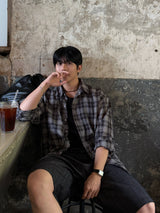 Eight linen check shirt