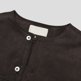 Node Collar Suede Jacket