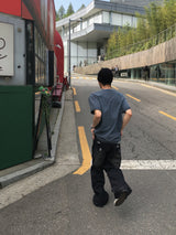 アイル ダメージ フレアデニムパンツ2C