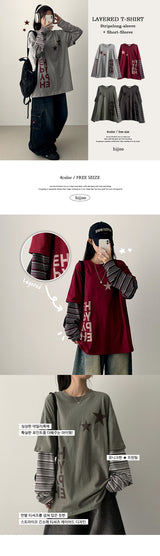 Eve Star Layered Long Sleeve T-shirt